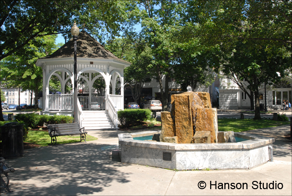 Keene, NH - Central Square - Fountain and Gazebo